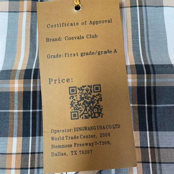 NWT COEVALS Club Pearl Snap Plaid Shirt Size Small - Picture 7 of 7